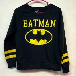 Junior Woman’s size M 7/9 Batman L/S black/yellow jersey shirt